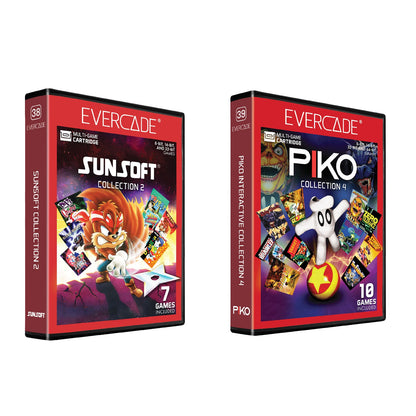 Evercade Sunsoft Collection 2 [#38] & Evercade Piko Collection 4 [#39] Combo Pack [FREE SHIPPING] (PRE-ORDER)