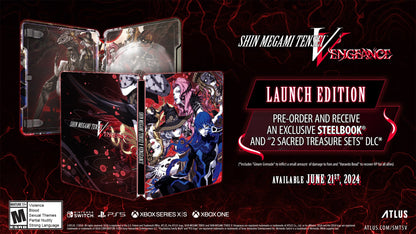 Shin Megami Tensei V: Vengeance Steelbook Launch Edition - SWITCH [FREE SHIPPING] (PRE-ORDER)