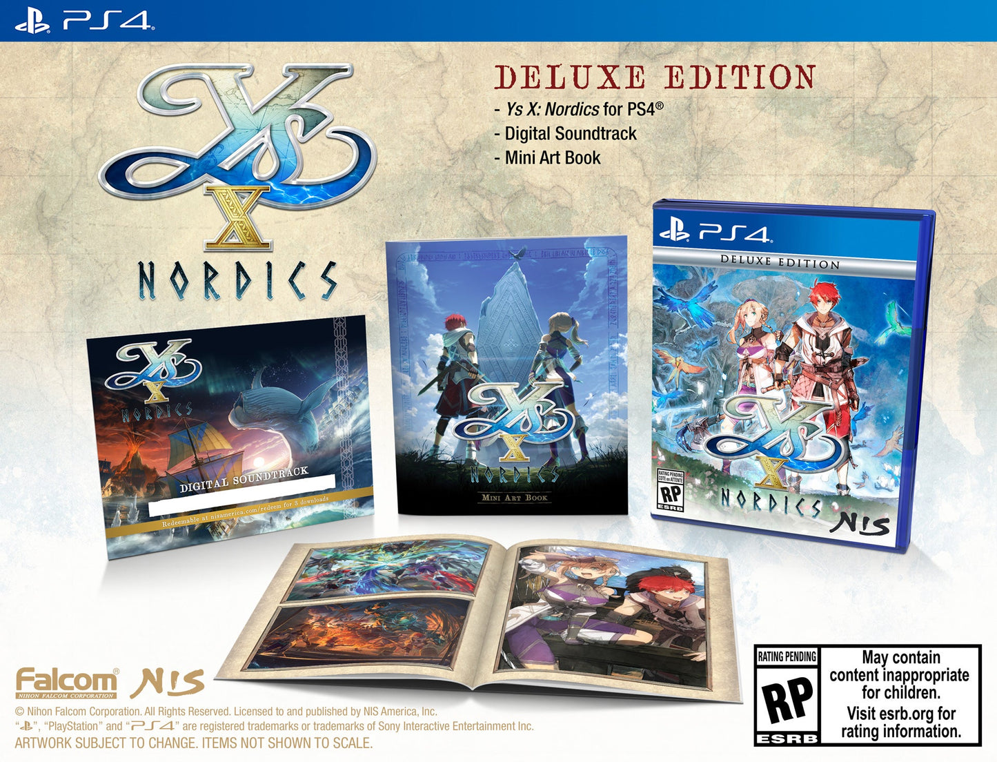 Ys X: Nordics - Deluxe Edition - PS4 [FREE SHIPPING]